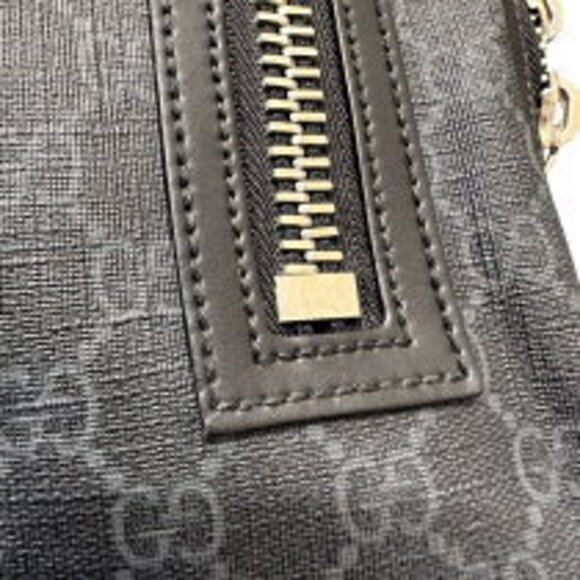 Gucci GG Supreme Spring Bag black leather body - Picture 9 of 11